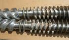 Used (1) Set of (2) Cincinnati 35mm conical twin screws, serial #T7382/15.
