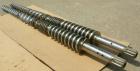 Used (1) Set of (2) Cincinnati 35mm conical twin screws, serial #BC11274-M.
