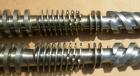 Used (1) Set of (2) Cincinnati 35mm conical twin screws, serial #BC11274-M.