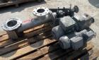 Used Werner & Pfleiderer ZSK120 Twin Screw Extruder Dosing Feeder, 304 Stainless Steel. Approximately 18'' long screw. 4-1/4'' inlet, 5'' outlet. Driven by a 1.35 kw, 3/50/500 volt, gear motor. Requi...