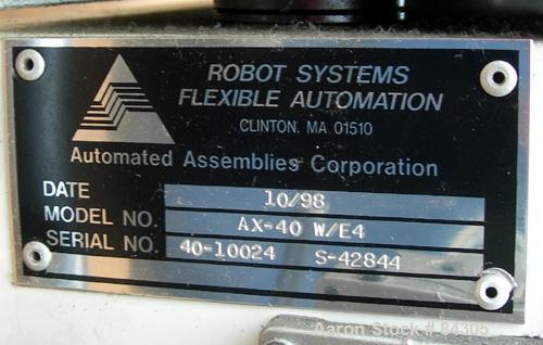 Used Automated Assemblies Corp. Robot Arm, Model AX-40 W/E4