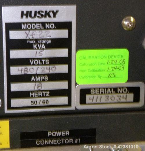 Used Husky Altanium Temperature Controller, Model XF22. Operating ambient temperature 32 to 104 deg F (0 to 40 deg C), storage temperature –4 to 140 deg F (-20 to 60 deg C), measurement accuracy +/- ...