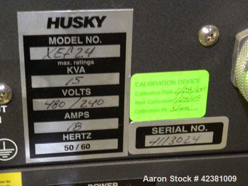 Used Husky Altanium Temperature Controller, Model XF24. Operating ambient temperature 32 to 104 deg F (0 to 40 deg C), storage temperature –4 to 140 deg F (-20 to 60 deg C), measurement accuracy +/- ...