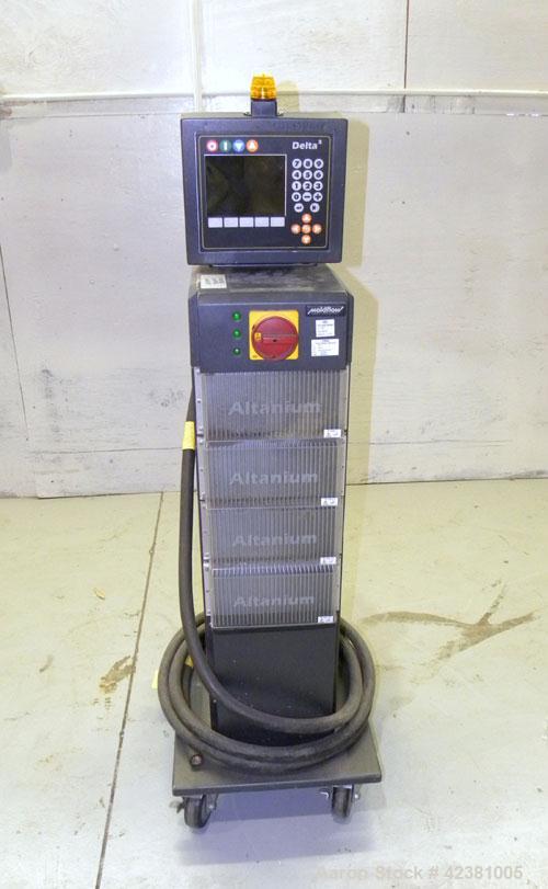 Used Moldflow Altanium Temperature Controller, Model AF24. Operating ambient temperature 32 to 104 deg F (0 to 40 deg C), storage temperature –4 to 140 deg F (-20 to 60 deg C), measurement accuracy +...