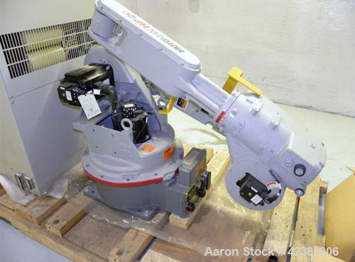 Used Motoman Versitle High-Speed Industrial Robot, Model HP20-A0. (6) Controlled axis, payload 20 kg, V-reach 3063mm, H-reach 1717mm, repeatability+/- 0.06mm. Vertical jointed arm type. Includes a NX...