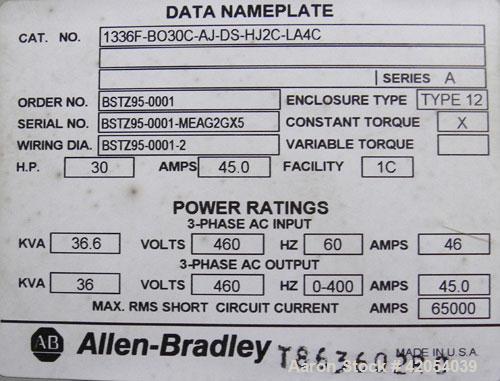 Unused- Allen Bradley 1336 Plus II Digital AC Drive, model 1336 Plus II