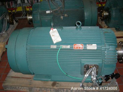 Used- Reliance 300 hp AC motor. 3/60/460 input volts, 1794 output rpm. Includes an Allen-Bradley PowerFlex 700H adjustable f...