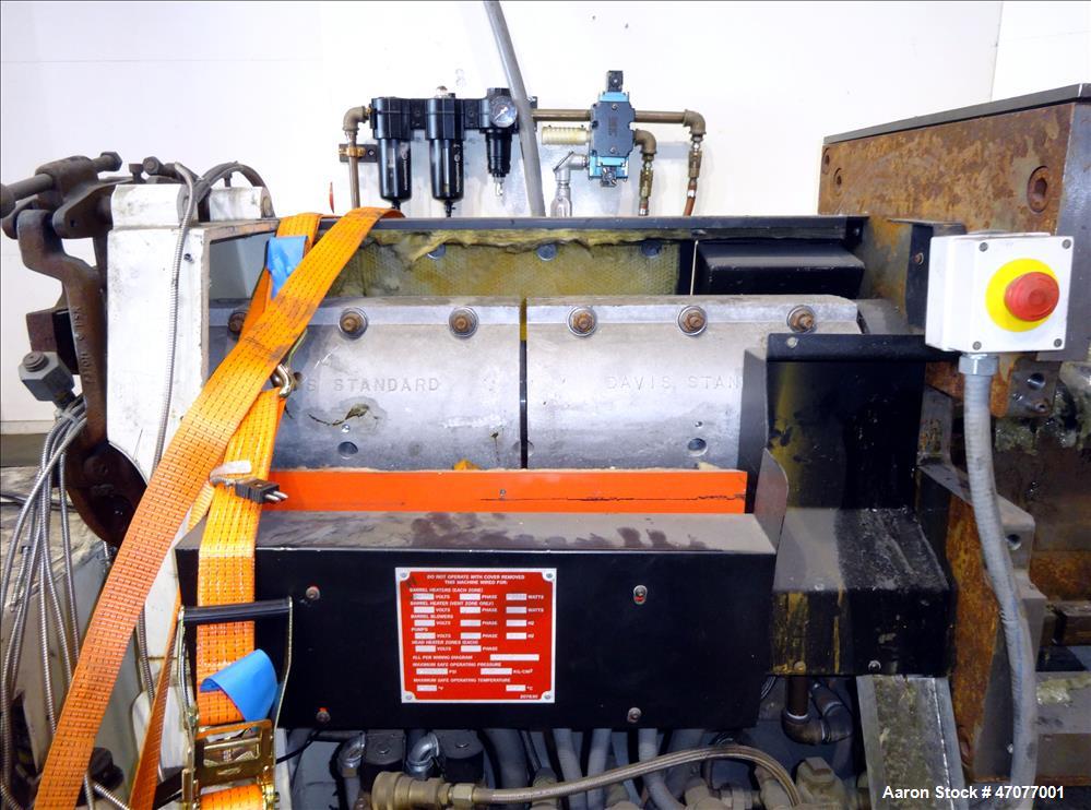 Used Davis Standard 3.5" Single Screw Extruder, Model 35IN35.