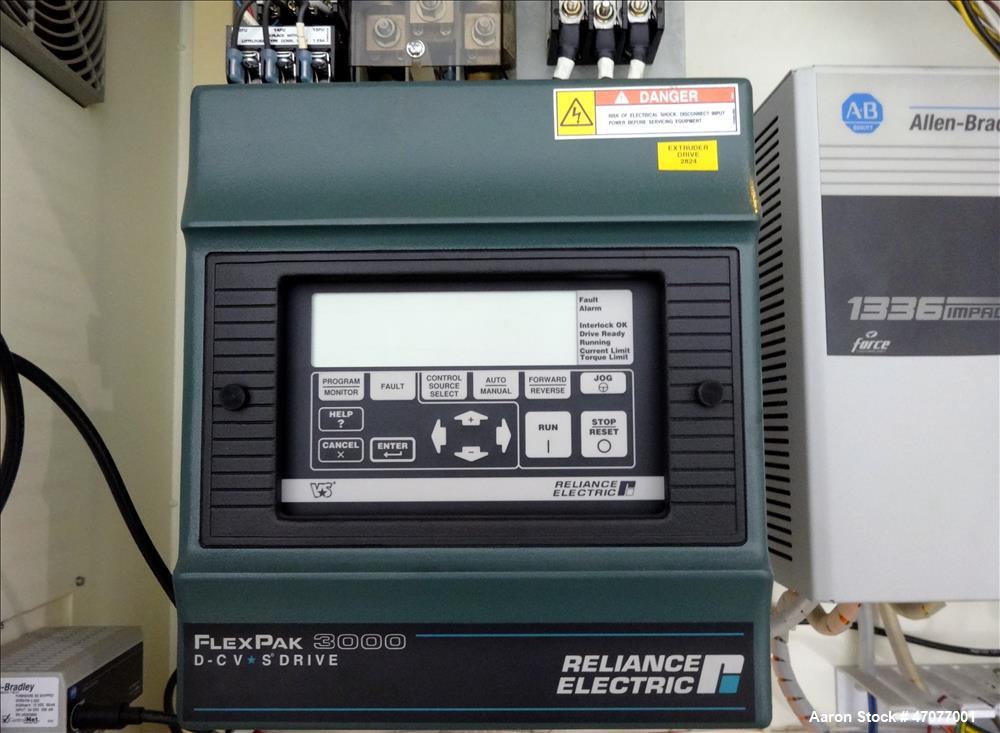 Used Davis Standard 3.5" Single Screw Extruder, Model 35IN35.