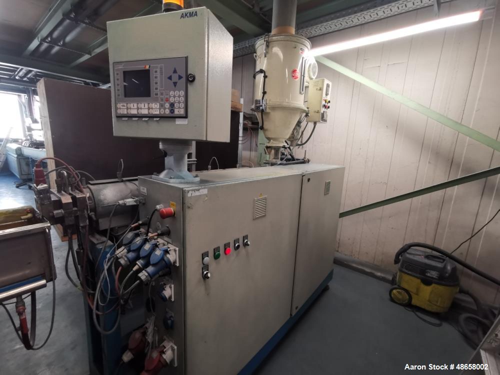 Used AKMA 2.34” (45 mm) Single Screw Extruder