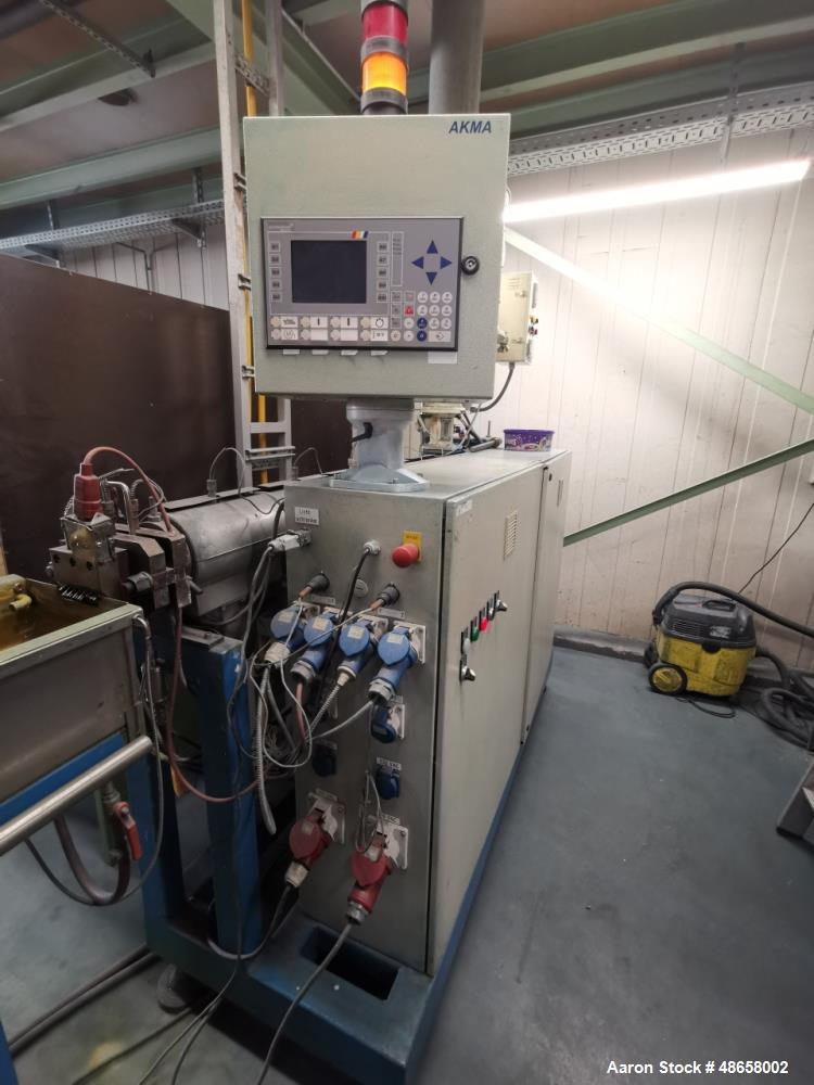 Used AKMA 2.34” (45 mm) Single Screw Extruder