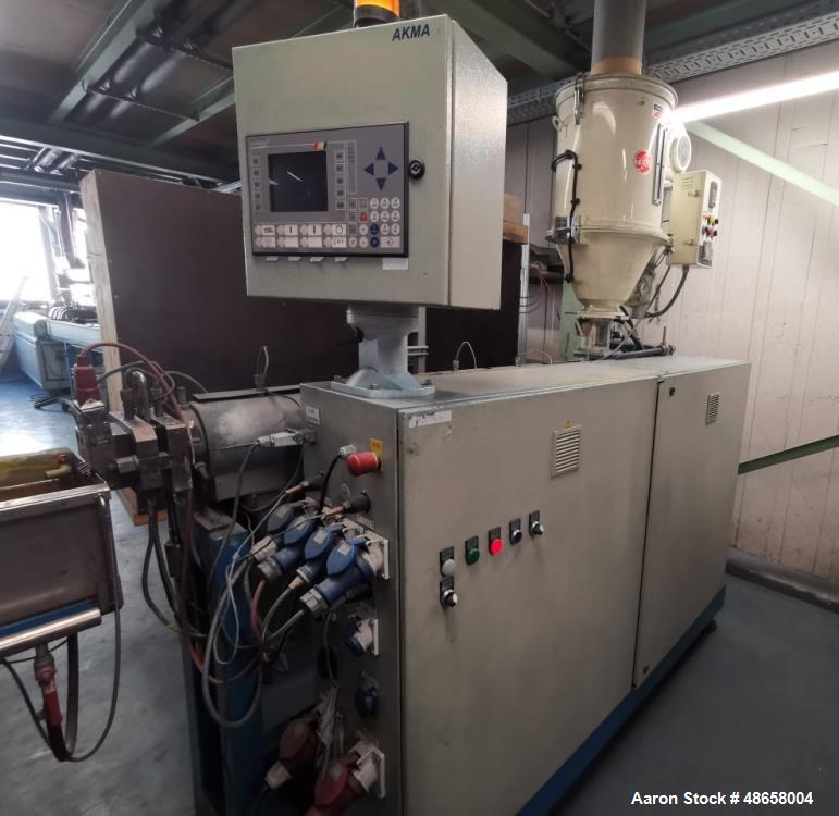 Used AKMA 2.34” (45 mm) Single Screw Extruder
