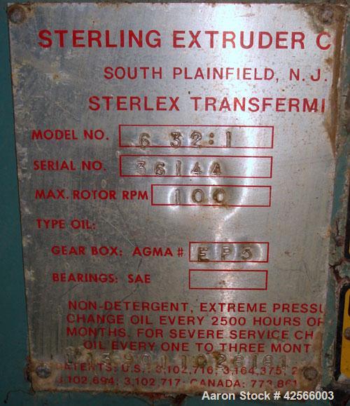 Used 6"  Sterling Davis-Standard extruder