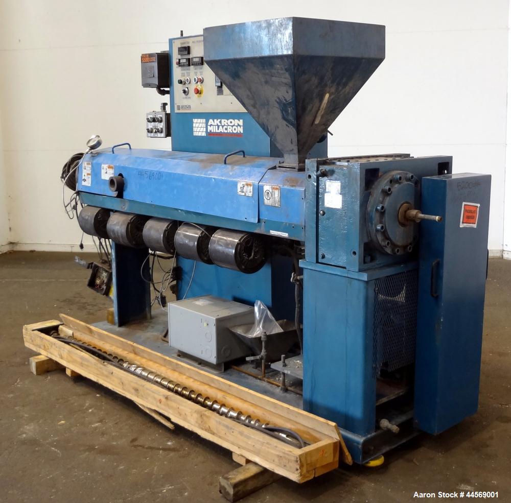 Used Akron Milacron 2-1/2” Single Screw Extruder, Model PAK 250