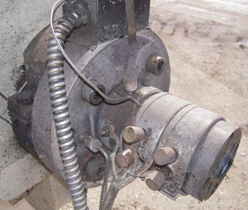Used Akron 2 1/2" Single Screw Extruder, Model PAK250, approximately 24 to 1 L/D ratio. Electrically heated, air cooled 4 zone non-vented barrel. Water cooled feed throat, with hopper. Approximately ...