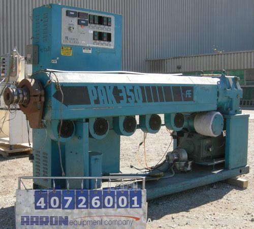 Used Akron 3 1/2' Single Screw Extruder, model PAK350