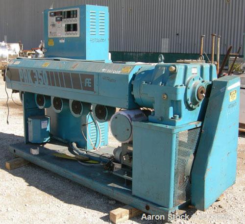 Used Akron 3 1/2' Single Screw Extruder, model PAK350