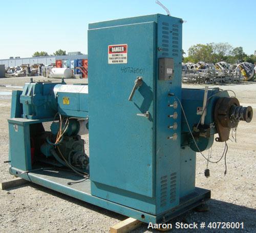 Used Akron 3 1/2' Single Screw Extruder, model PAK350