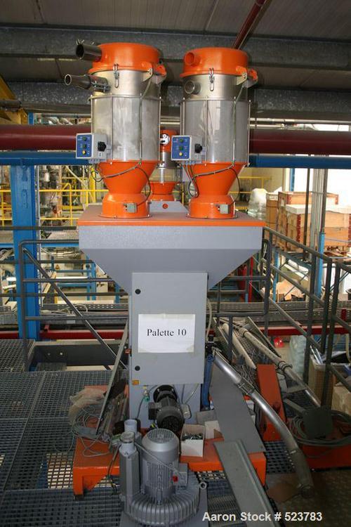 USED: Battenfeld/Gloenco single screw extruder. Screw diameter 4.72" (120 mm), excluding degassing pump, excluding die head. Previously used in a foam extrusion line. 480V/3 ph/50 hz. Including spare...