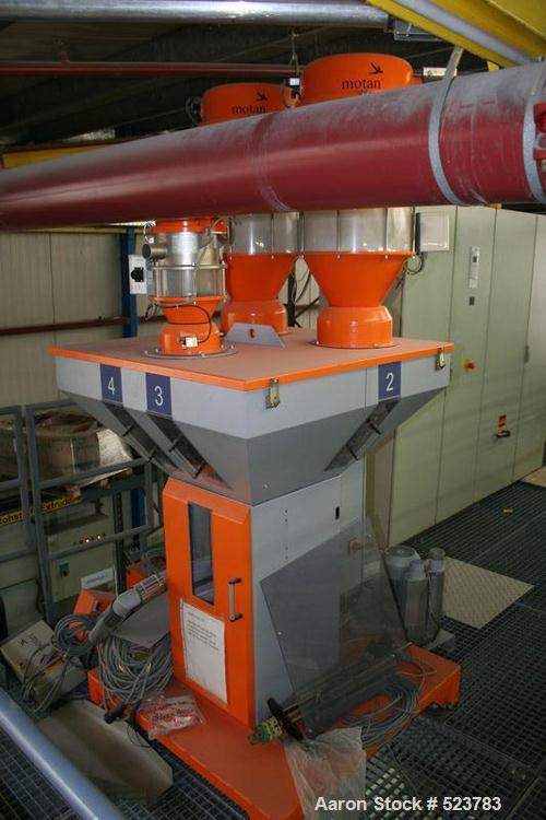 USED: Battenfeld/Gloenco single screw extruder. Screw diameter 4.72" (120 mm), excluding degassing pump, excluding die head. Previously used in a foam extrusion line. 480V/3 ph/50 hz. Including spare...