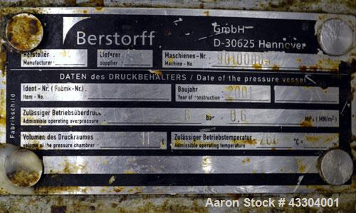 Used Berstorff 140mm Single Screw Extruder
