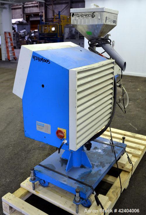 Used Betol Machinery 25mm (0.98’’) Single Screw Co-Extruder, Model 2520J, Serial# A5335. Approximate 24 to 1 L/D ratio. Electrically heated, air cooled 3 zone non-vented barrel, approximate 40" cente...
