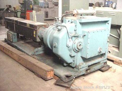 Used- Black Clawson 4-1/2" Single Screw Extruder