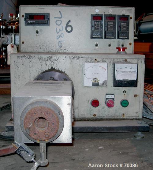 USED- Brabender Instrumentss Single Screw Extruder, 3/4", Type 16-02-000. 16:1 L/D ratio, electrically heated, air cooled, 1...