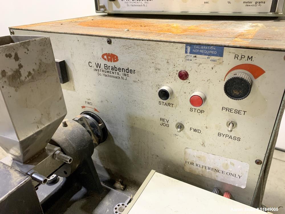 C.W. Brabender Plasti-Corder Torque Rheometer Mixing System