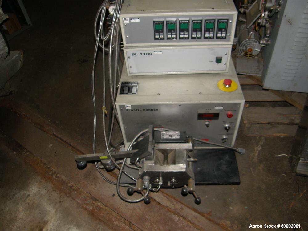 Used CW Brabender Plasti-Corder Lab Extruder/Mixer