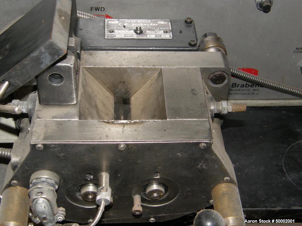Used CW Brabender Plasti-Corder Lab Extruder/Mixer