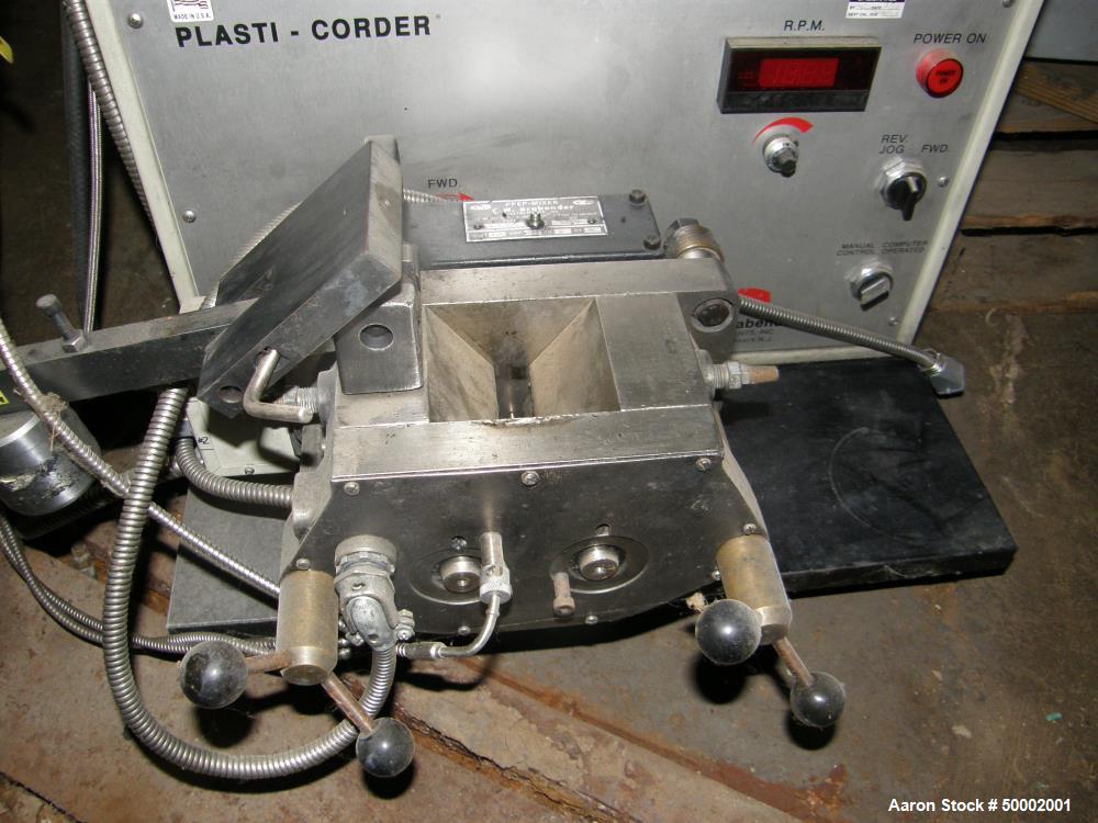Used CW Brabender Plasti-Corder Lab Extruder/Mixer