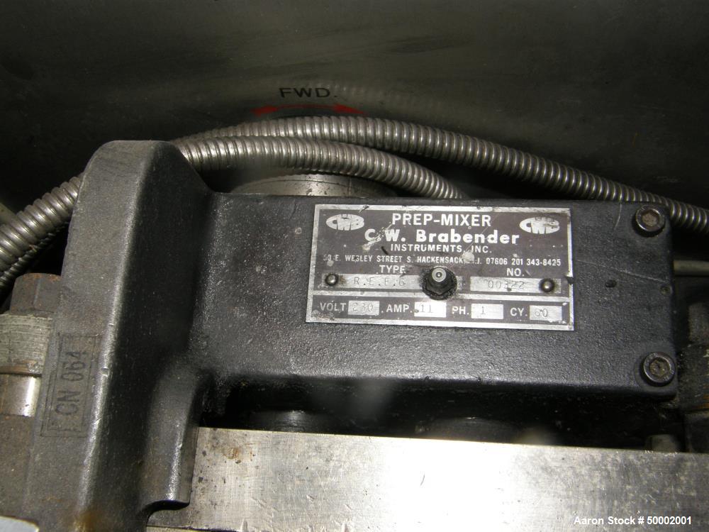 Used CW Brabender Plasti-Corder Lab Extruder/Mixer