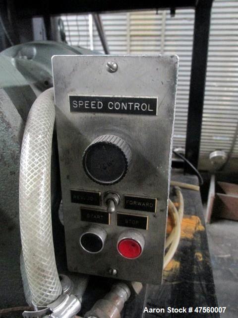 Used Brabender Laboratory Extruder, Type SP-TP250. Electrically heated, water cooled barrel. .75" dia serial 1370Driven by a 3hp DC motor with controller. Includes temperature controllers. Serial# 13...