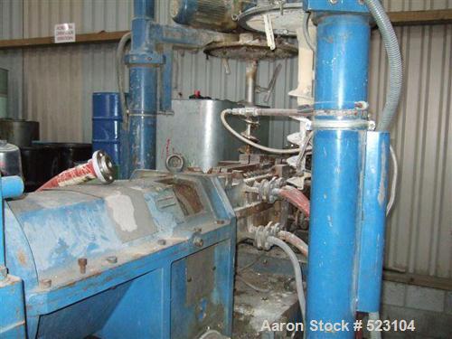 USED: Buss kneader MDKT140. Screw diameter 5.51" (140mm), 11 d,motor 400 kw. 4 oil heaters, 2 crammer feeders, frequency controller,dump extruder ssdl 140-6D, output 1000-1500 kg/h.
