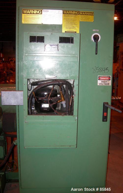 Used Cincinnati Milicron 2.5" Single Screw Extruder, Model Apex, Approximate 26:1 L/D Ratio. Electrically heated, air cooled 4 zone non-vented barrel. Water cooled feed throat with hopper. Approximat...