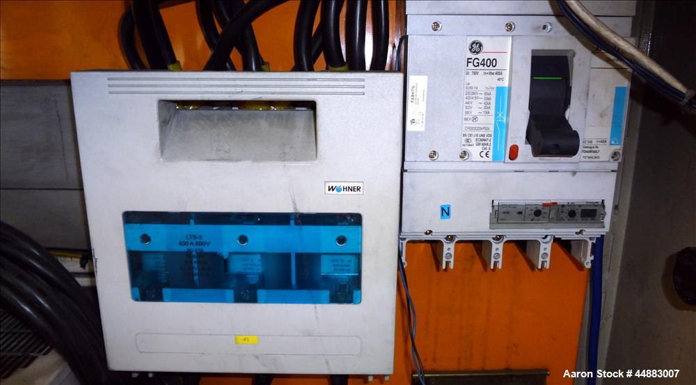 Used Cincinnati Milacron 75mm Single Screw Extruder, Model Proton 70-30G. Approximate 30 to 1 L/D ratio. Electrically heated, air cooled 4 zone non-vented barrel, water cooled feed throat, no hopper....