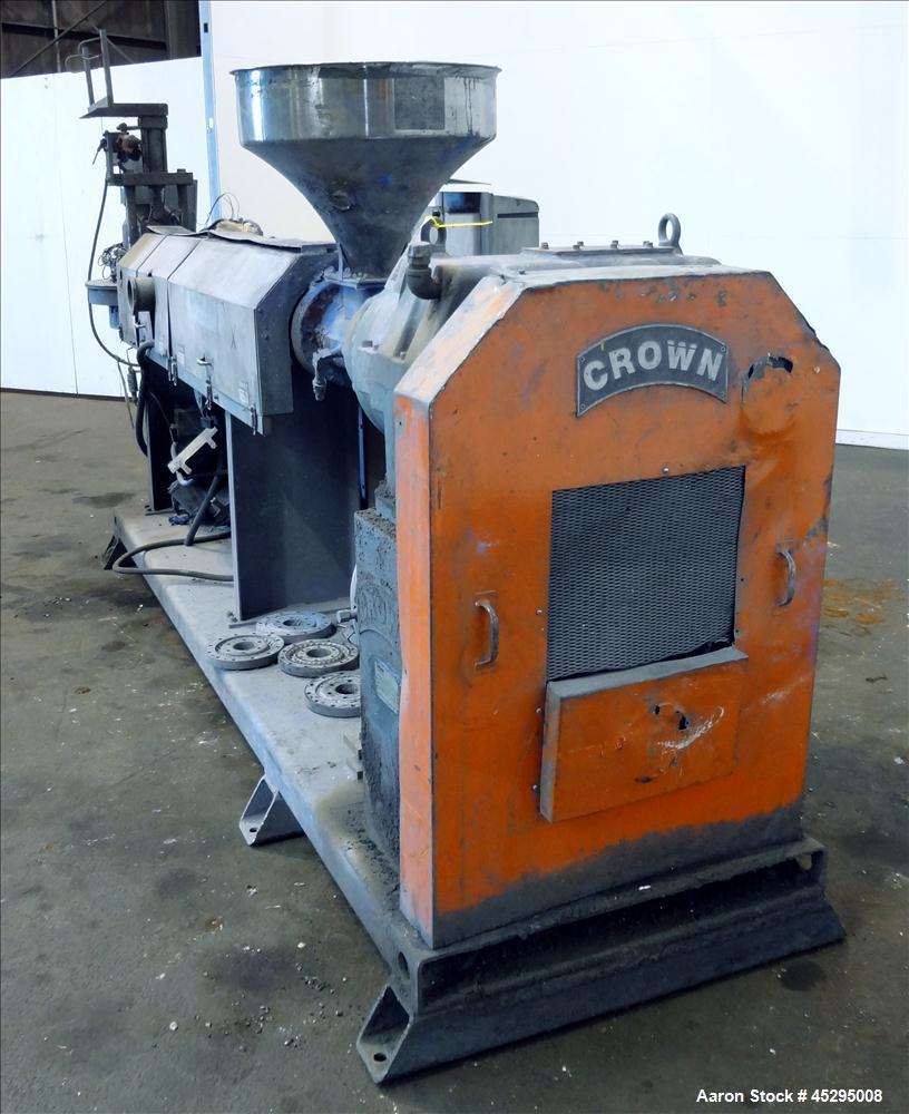 Used Crown / CDL Technology 3-1/2" Single Screw Extruder, Model 5000037