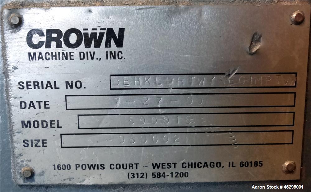 Used Crown / CDL Technology 2-1/2" Single Screw Extruder, Model 500015