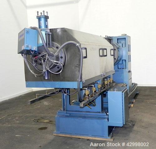 Used- Crown (CDLTechnologies) 8’’ Diameter Single Screw Extruder, Model CTS16-8. (1) Tapered screw starting at approximate 1...