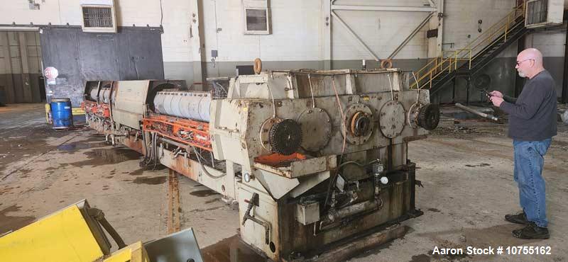 Used Davis Standard 10" Extruder, Model 100TH100D. 38:1 L/D ratio; (8) zone electrically heated, water cooled