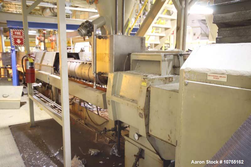 Used Davis Standard 10" Extruder, Model 100TH100D. 38:1 L/D ratio; (8) zone electrically heated, water cooled