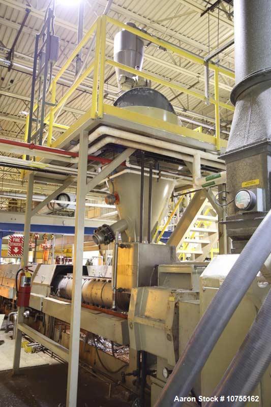 Used Davis Standard 10" Extruder, Model 100TH100D. 38:1 L/D ratio; (8) zone electrically heated, water cooled