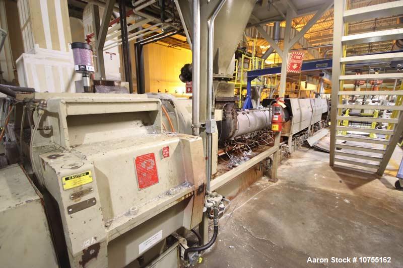 Used Davis Standard 10" Extruder, Model 100TH100D. 38:1 L/D ratio; (8) zone electrically heated, water cooled