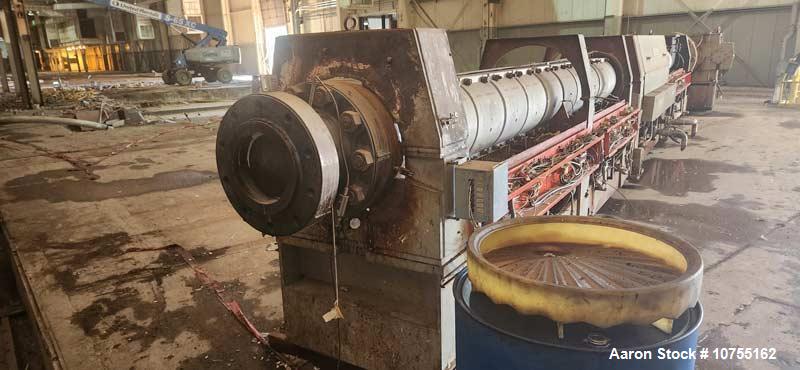 Used Davis Standard 10" Extruder, Model 100TH100D. 38:1 L/D ratio; (8) zone electrically heated, water cooled
