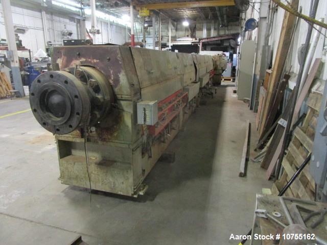 Used Davis Standard 10" Extruder, Model 100TH100D. 38:1 L/D ratio; (8) zone electrically heated, water cooled
