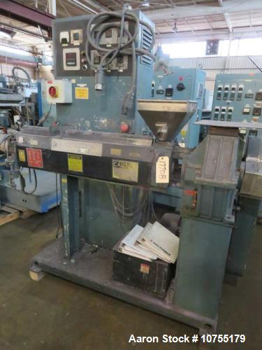 Used Davis Standard 1.5" Extruder – Model 150IN DS-20, 24:1 L/D, Vented Barrel, 50 HP Gearbox