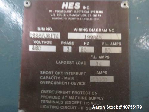 Used Davis Standard 1.5" Extruder – Model 150IN DS-20, 24:1 L/D, Vented Barrel, 50 HP Gearbox