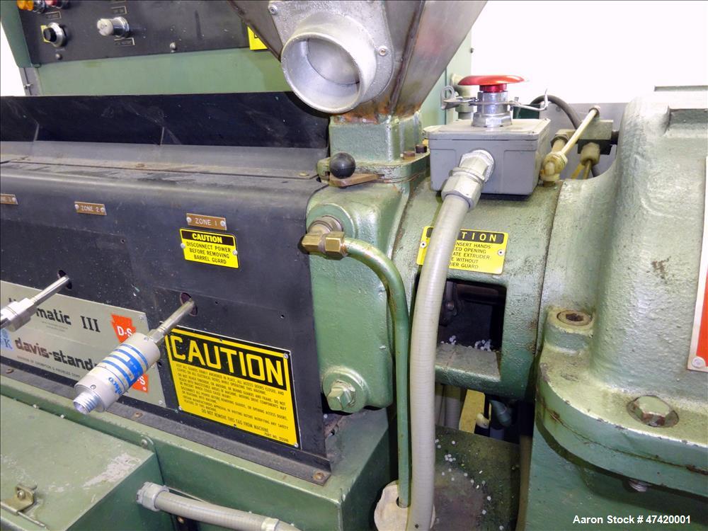 Used Davis Standard 1-1/2" Thermatic III Single Screw Extruder