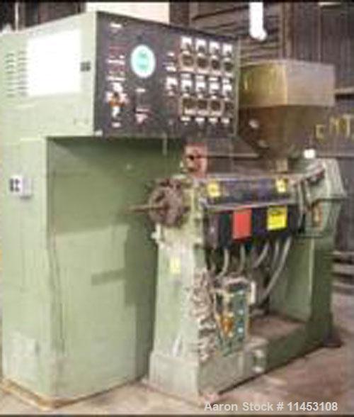 Used-1.5" Davis Standard Extruder, model 15IN20. 24:1 L/D, electrically heated, air cooled, jacketed feed section, 15 hp DC ...